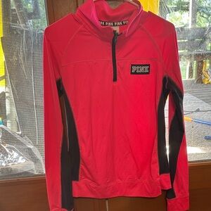 Pink Quarter-Zip Pullover